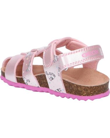 Sandali per Bambina GEOX B252RA 000NF B CHALKI C0808 LT PINK-FUCHSIA