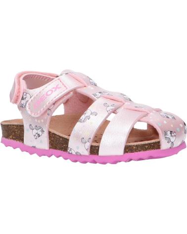 Sandali per Bambina GEOX B252RA 000NF B CHALKI C0808 LT PINK-FUCHSIA