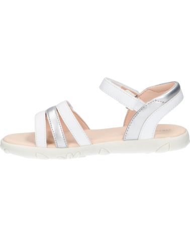 Sandali per Bambina GEOX J258ZA 054AJ J S HAITI C0007 WHITE-SILVER