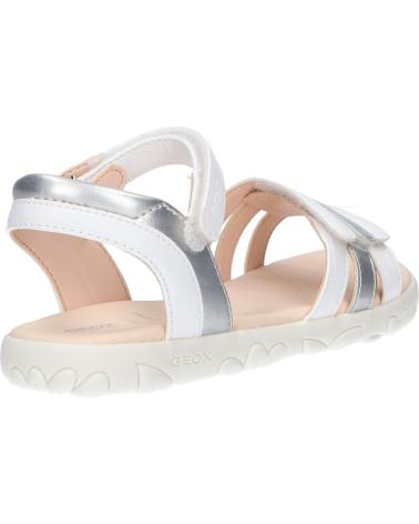 Sandali per Bambina GEOX J258ZA 054AJ J S HAITI C0007 WHITE-SILVER