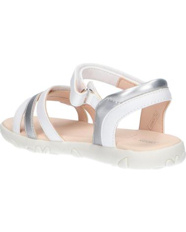 Sandali per Bambina GEOX J258ZA 054AJ J S HAITI C0007 WHITE-SILVER