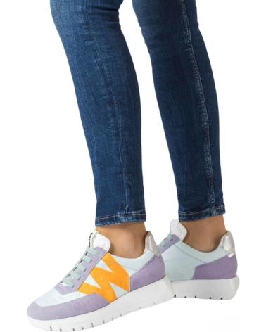 Sportivo per Donna WONDERS ZAPATILLAS MULTICOLOR CASUAL ANTE-NYLON-LAVANDA-BLANCO