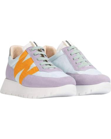 Sportivo per Donna WONDERS ZAPATILLAS MULTICOLOR CASUAL ANTE-NYLON-LAVANDA-BLANCO