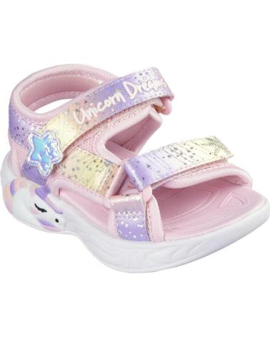 SKECHERS SANDALIAS S-LIGHTS UNICORN DR LILA