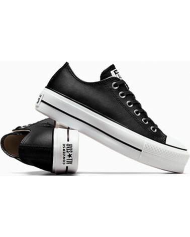 CONVERSE - CHUCK TAYLOR ALL STAR PLATFORM CLEAN LEATHER 561681C – Z NEGRO