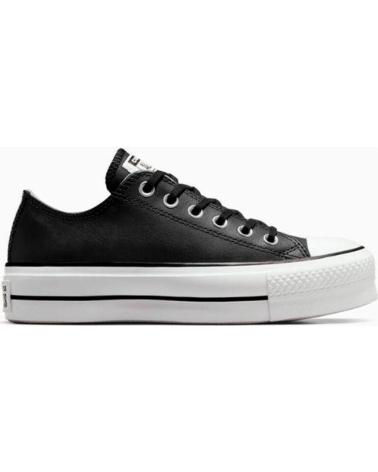 CONVERSE - CHUCK TAYLOR ALL STAR PLATFORM CLEAN LEATHER 561681C – Z NEGRO