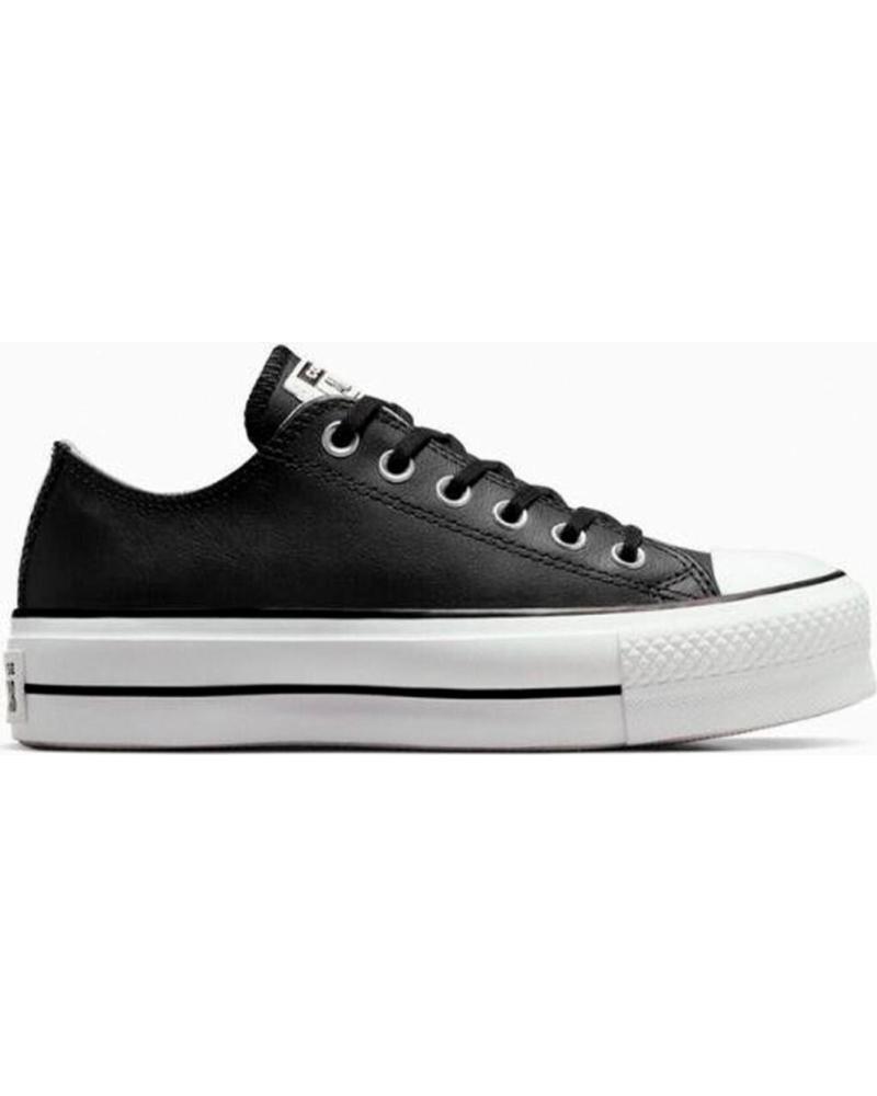 CONVERSE - CHUCK TAYLOR ALL STAR PLATFORM CLEAN LEATHER 561681C – Z NEGRO