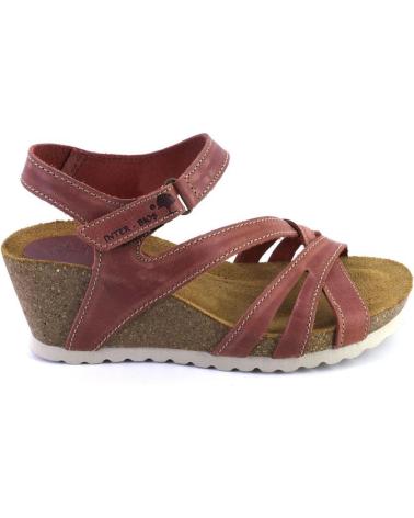Sandali per Donna INTERBIOS 5633 SANDALIAS DE MUJER PIEL CON VELCRO TEJA