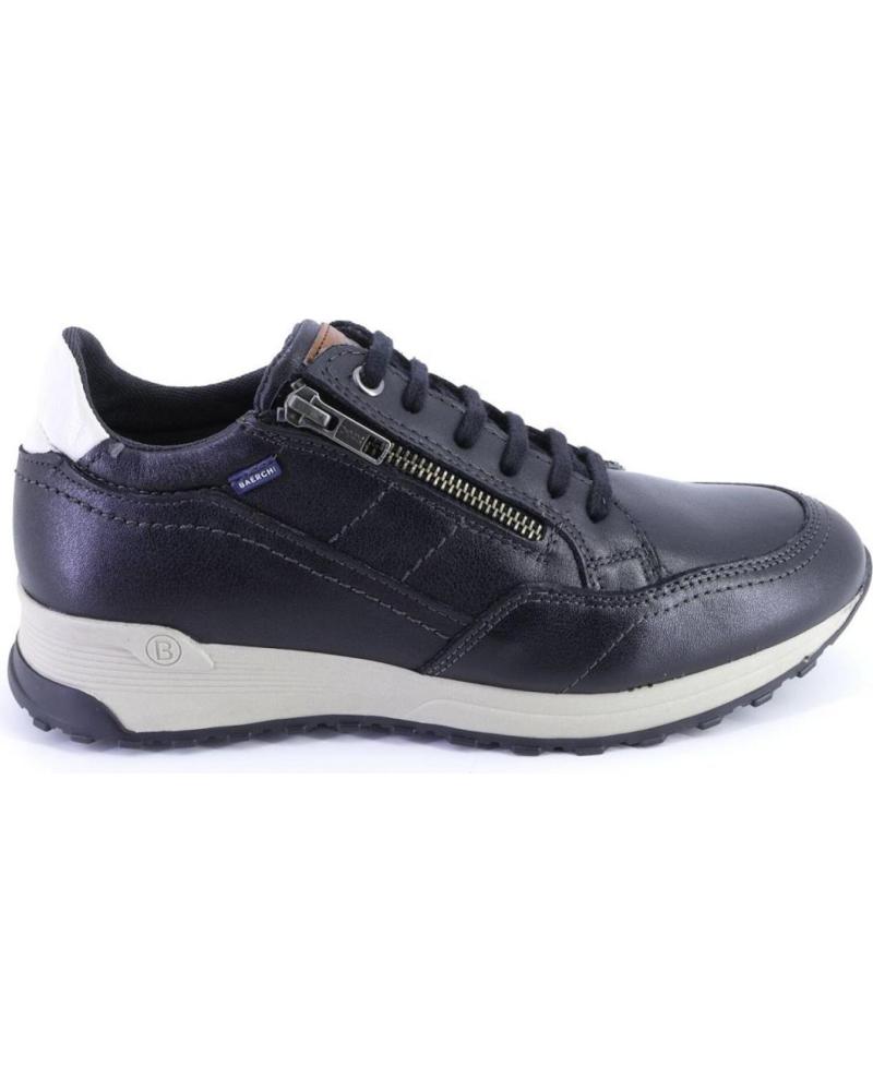 Sportivo per Uomo BAERCHI 1300 ZAPATILLAS CASUAL DE HOMBRE PIEL NEGRO
