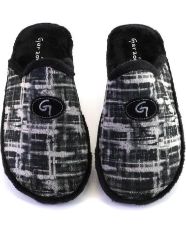 Pantoufles pour Homme GARZON P351 294 ZAPATILLAS DE CASA DE HOMBRE NEGRO