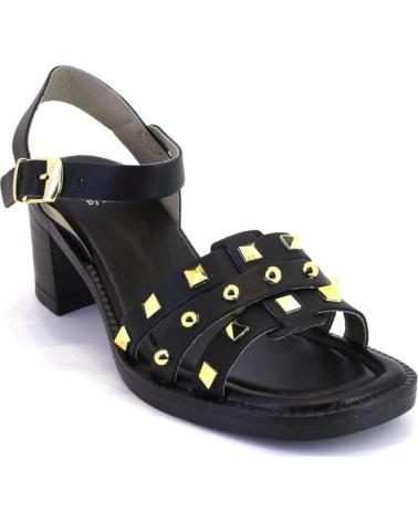 Sandali per Donna DORKING D9066 SANDALIAS DE MUJER PIEL CON TACHAS NEGRO