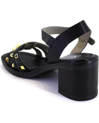 Sandali per Donna DORKING D9066 SANDALIAS DE MUJER PIEL CON TACHAS NEGRO