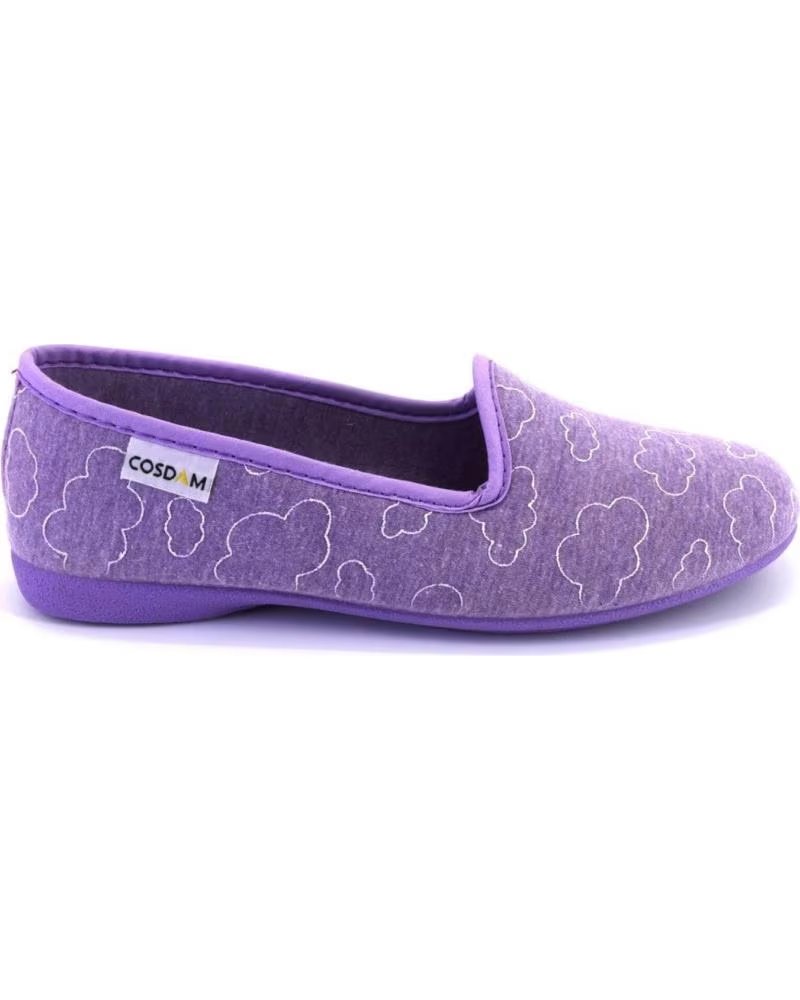 Pantufas de Mulher cosdam 558 ZAPATILLAS DE CASA CERRADA DE MUJER MALVA MALVA