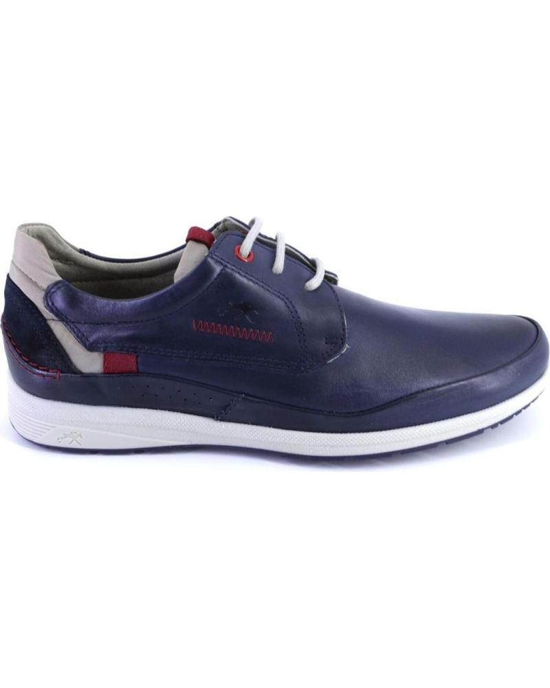 FLUCHOS F1734 SCARPE STRINGATE IN PELLE BLU MARINO