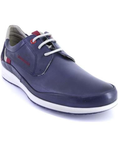 FLUCHOS F1734 SCARPE STRINGATE IN PELLE BLU MARINO