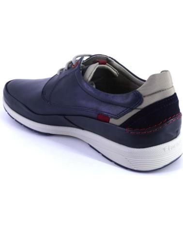 FLUCHOS F1734 SCARPE STRINGATE IN PELLE BLU MARINO