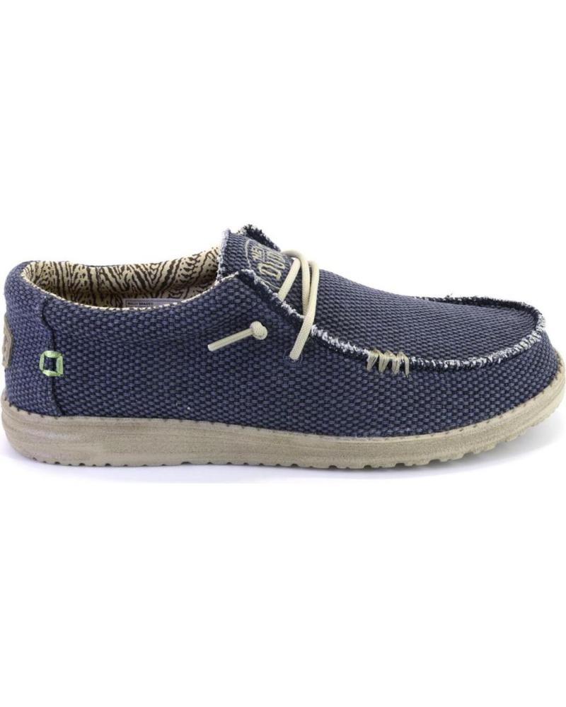 Chaussures pour Homme HEY DUDE WALLY BRAIDED LONAS DE HOMBRE MUY LIGERO AZUL JEANS
