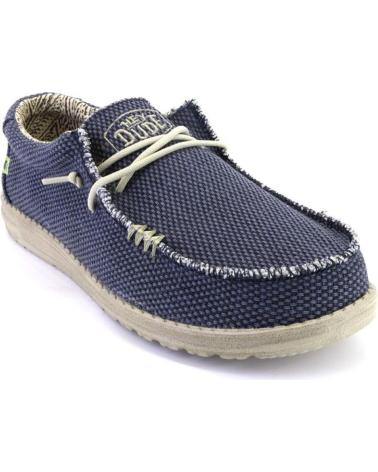 Chaussures pour Homme HEY DUDE WALLY BRAIDED LONAS DE HOMBRE MUY LIGERO AZUL JEANS