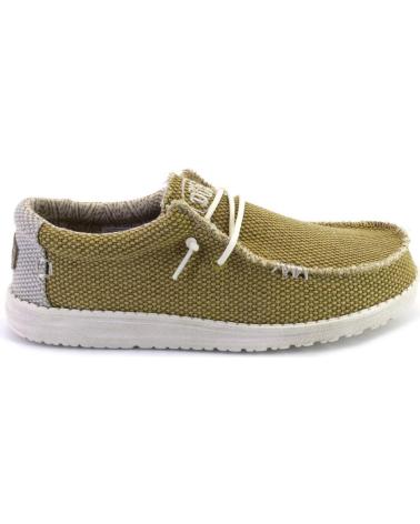 Sapatos de Homem HEY DUDE WALLY BRAIDED LONAS DE HOMBRE MUY LIGEROS MOSTAZA