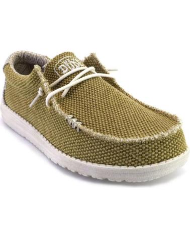 Scarpe per Uomo HEY DUDE WALLY BRAIDED LONAS DE HOMBRE MUY LIGEROS MOSTAZA