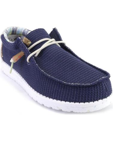Scarpe per Uomo HEY DUDE WALLY ECO LONAS DE HOMBRE MUY LIGEROS AZUL MARINO