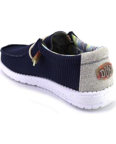 Scarpe per Uomo HEY DUDE WALLY ECO LONAS DE HOMBRE MUY LIGEROS AZUL MARINO