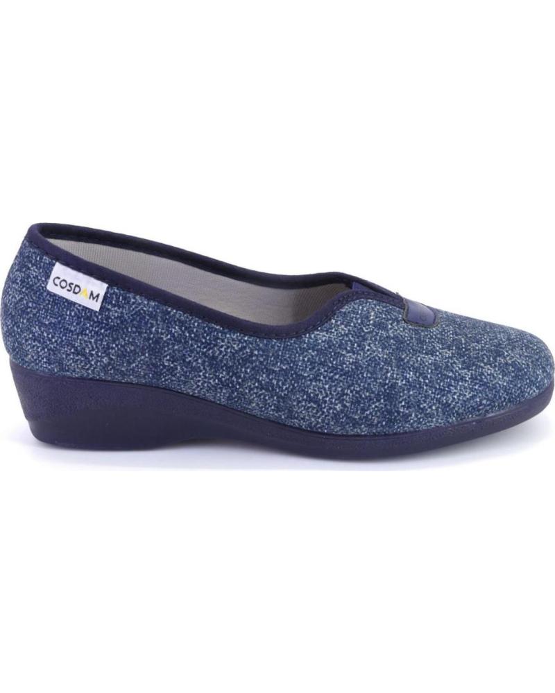 Zapatos de Mujer COSDAM 2410 LONAS DE MUJER CON CUNA BAJA AZUL MARINO