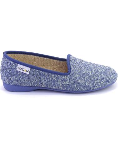 Calzado de casa de Mujer COSDAM 524 ZAPATILLAS DE CASA CERRADA DE MUJER AZUL