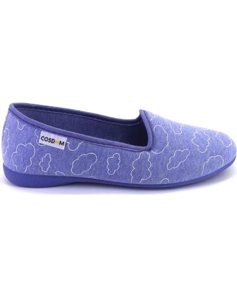 Pantoufles pour Femme cosdam 558 ZAPATILLAS DE CASA CERRADA DE MUJER AZUL AZUL