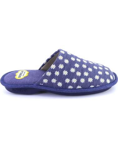 Pantufas de Mulher COSDAM 4046 MARGUERITE ZAPATILLAS DE CASA DE MUJER AZUL MARI AZUL MARINO