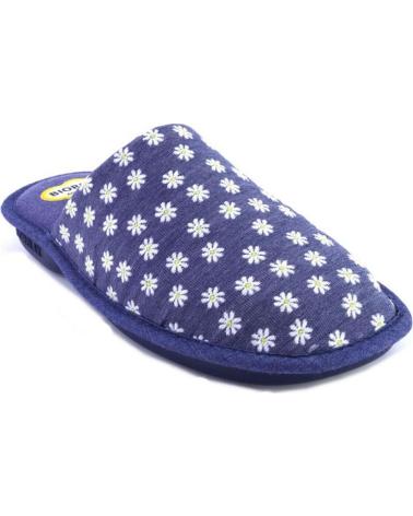 Pantufas de Mulher COSDAM 4046 MARGUERITE ZAPATILLAS DE CASA DE MUJER AZUL MARI AZUL MARINO