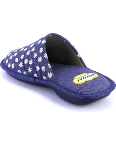 Pantufas de Mulher COSDAM 4046 MARGUERITE ZAPATILLAS DE CASA DE MUJER AZUL MARI AZUL MARINO