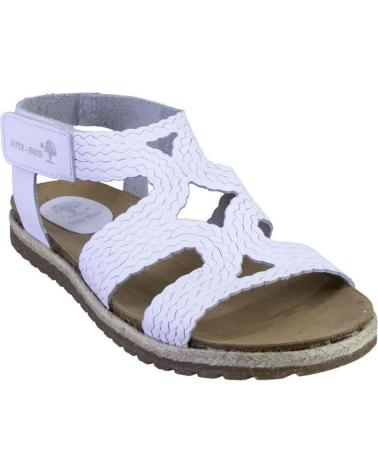 Sandálias de Mulher INTERBIOS 2200 SANDALIAS DE MUJER NOBUK CON VELCRO BLANCO
