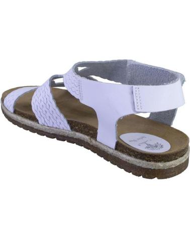 Sandálias de Mulher INTERBIOS 2200 SANDALIAS DE MUJER NOBUK CON VELCRO BLANCO