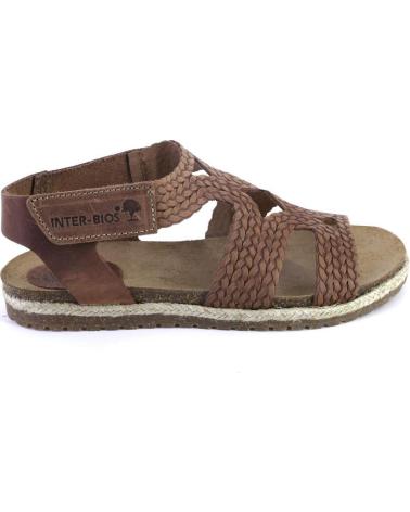 Sandálias de Mulher INTERBIOS 2200 SANDALIAS DE MUJER NOBUK CON VELCRO CUERO