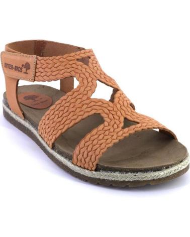 Sandálias de Mulher INTERBIOS 2200 SANDALIAS DE MUJER NOBUK CON VELCRO NARANJA