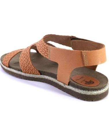 Sandálias de Mulher INTERBIOS 2200 SANDALIAS DE MUJER NOBUK CON VELCRO NARANJA