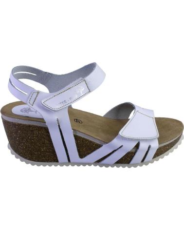 Sandálias de Mulher INTERBIOS 5718 SANDALIAS DE MUJER NOBUK CON VELCRO BLANCO