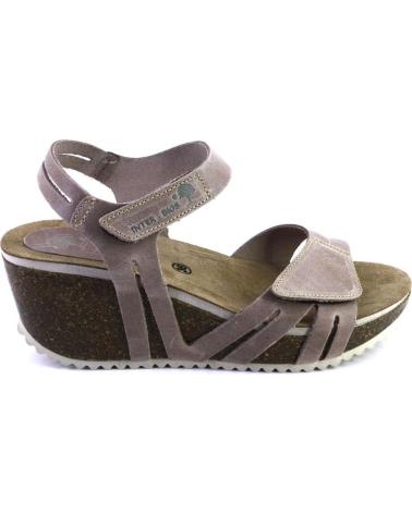Sandálias de Mulher INTERBIOS 5718 SANDALIAS DE MUJER NOBUK CON VELCRO BEIGE