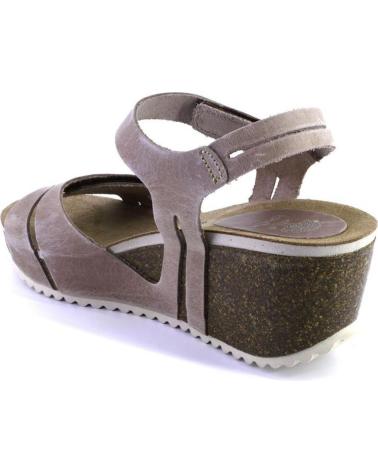 Sandálias de Mulher INTERBIOS 5718 SANDALIAS DE MUJER NOBUK CON VELCRO BEIGE