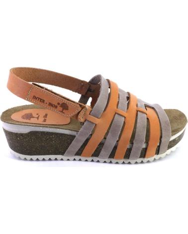 Sandálias de Mulher INTERBIOS 5809 SANDALIAS DE MUJER NOBUK CON VELCRO NARANJA