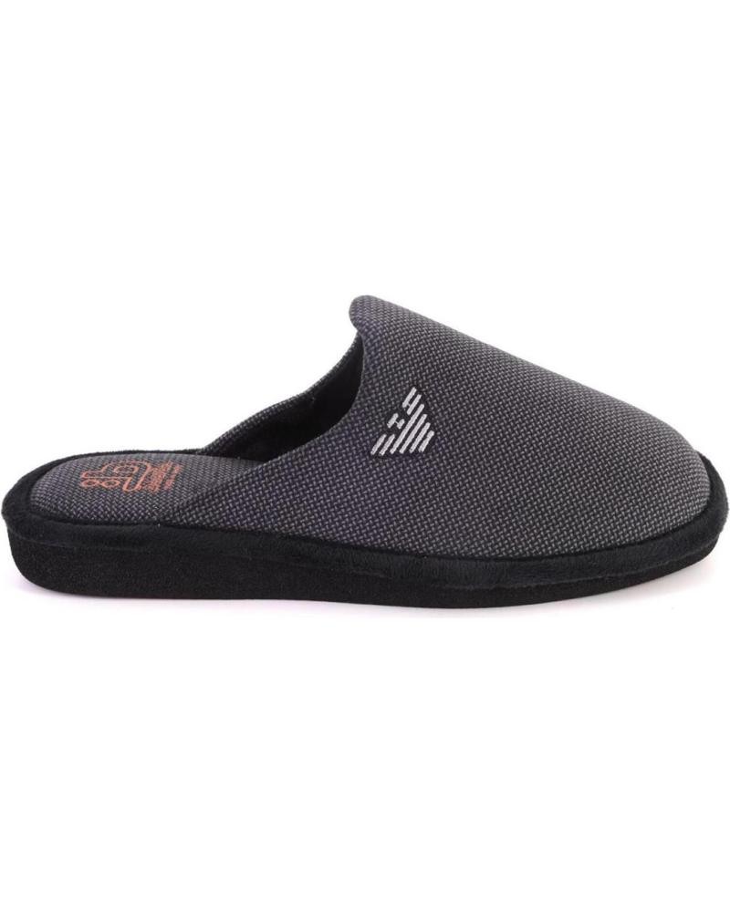 Pantoufles pour Homme BEREVERE 3711 ZAPATILLAS DE CASA DE HOMBRE NEGRO