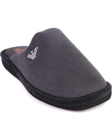 Pantoufles pour Homme BEREVERE 3711 ZAPATILLAS DE CASA DE HOMBRE NEGRO
