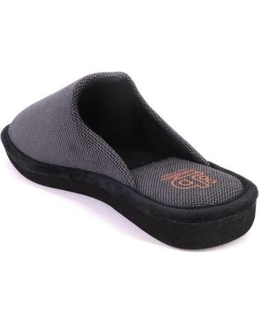 Pantoufles pour Homme BEREVERE 3711 ZAPATILLAS DE CASA DE HOMBRE NEGRO