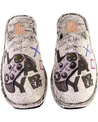 Pantofole per Uomo BEREVERE 3704 ZAPATILLAS DE CASA DE HOMBRE JUEGOS GRIS