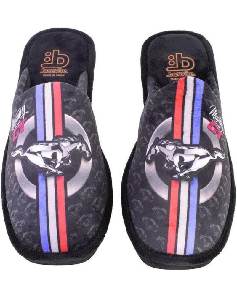 Pantufas de Homem BEREVERE 3701 ZAPATILLAS DE CASA DE HOMBRE MUSTANG NEGRO