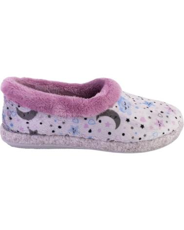 Pantufas de Mulher COSDAM 12045 ZAPATILLAS DE CASA CERRADA DE MUJER GRIS Y ROSA