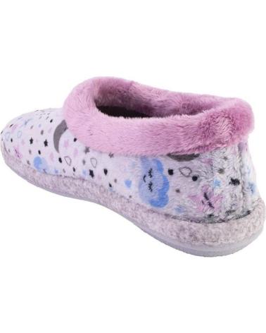 Pantufas de Mulher COSDAM 12045 ZAPATILLAS DE CASA CERRADA DE MUJER GRIS Y ROSA