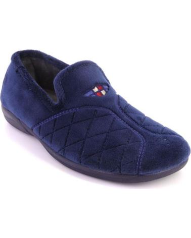 Pantufas de Homem DEVALVERDE 3518 ZAPATILLAS DE CASA CERRADA DE HOMBRE AZUL MA AZUL MARINO