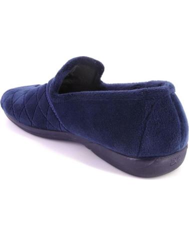 Pantufas de Homem DEVALVERDE 3518 ZAPATILLAS DE CASA CERRADA DE HOMBRE AZUL MA AZUL MARINO